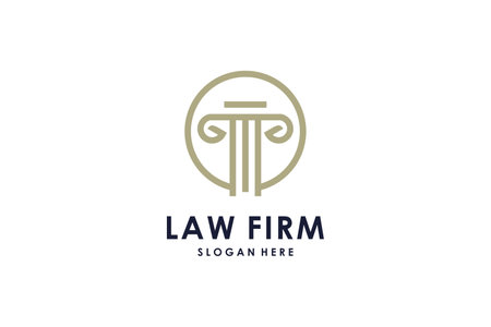 Lawyer with abstract concept modern designのイラスト素材