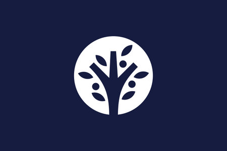 Family tree logo vector with modern concept design ideaのイラスト素材
