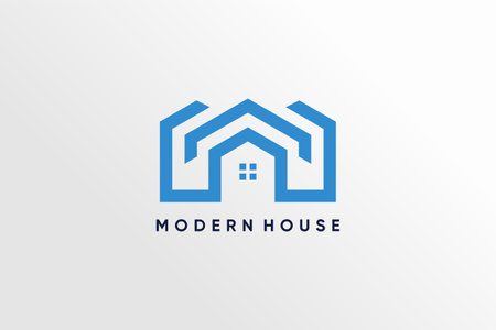 Building logo vector with modern concept design ideaのイラスト素材