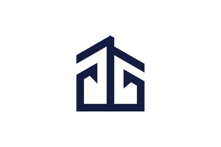 Building logo vector with modern concept design ideaのイラスト素材