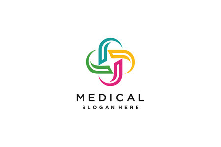 Medical vector with modern color design conceptのイラスト素材