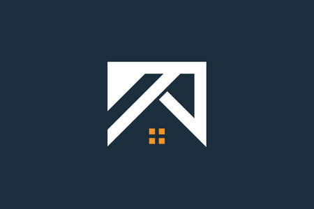 Modern house logo vector with creative unique designのイラスト素材