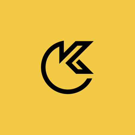 Letter K logo vector with modern creative and simple ideaのイラスト素材