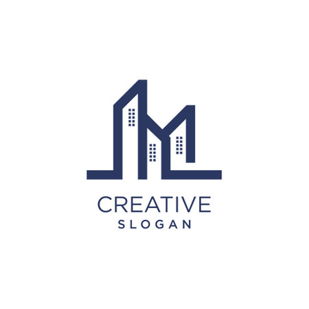 Building logo vector for construction companyのイラスト素材