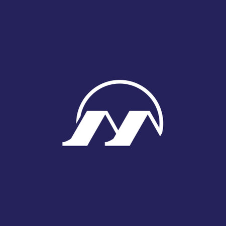 Letter M logo vector with modern creative and simple ideaのイラスト素材