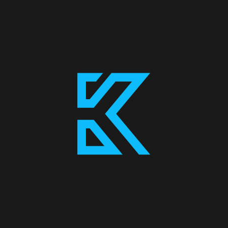 Letter K logo vector with modern creative and simple ideaのイラスト素材