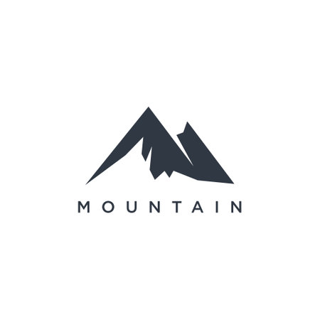 Mountain logo vector with modern abstract ideaのイラスト素材