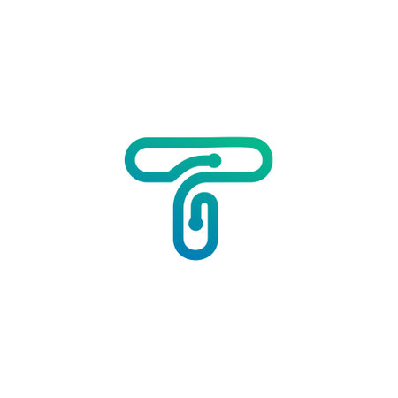 Letter T with modern creative design ideaのイラスト素材
