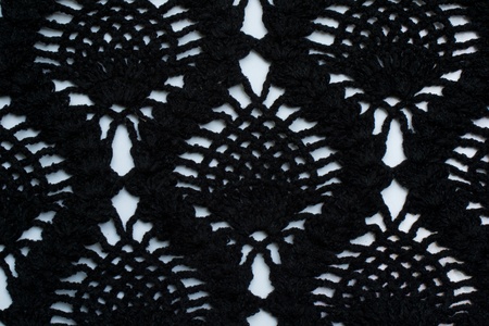 Close up detail of knitted wool 