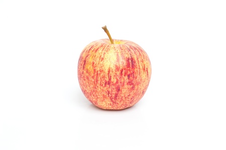 red apple isolated on a white background   の写真素材