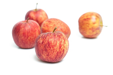 red apple isolated on a white background   