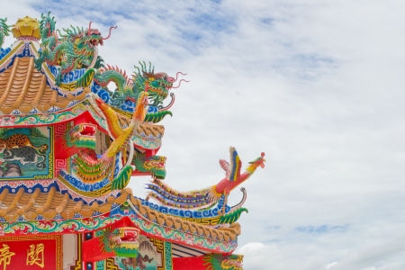 Chinese temple roof の写真素材