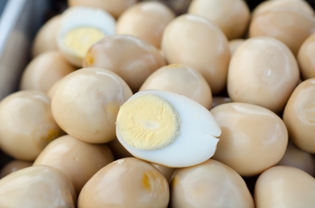 Close up of  egg cooked with spices  Thai food called  Khai Pa lo 