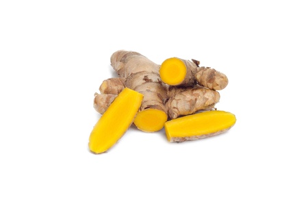 Turmeric isolated on white background 