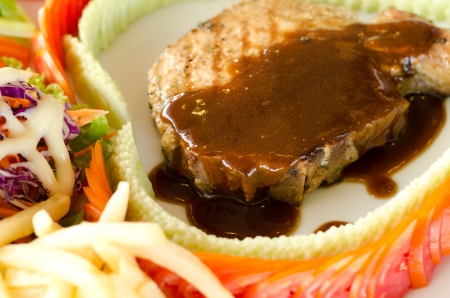 Pork Chop steakの写真素材