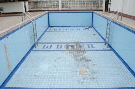 Abandoned swimming poolの写真素材
