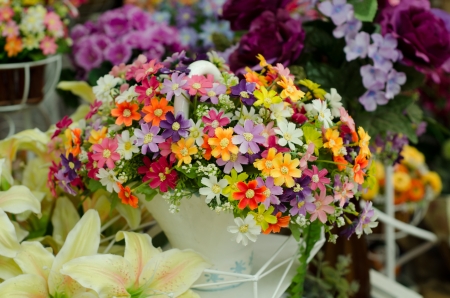 fabric daisyの写真素材