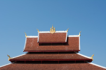 Art Roof of Wat Mai in Luang Prabang, Laos