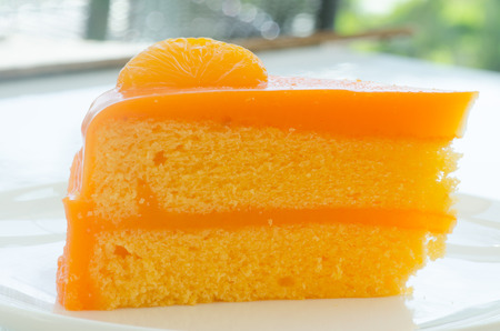 Orange cakeの写真素材