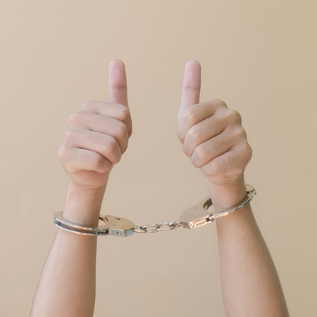 hand in shackle