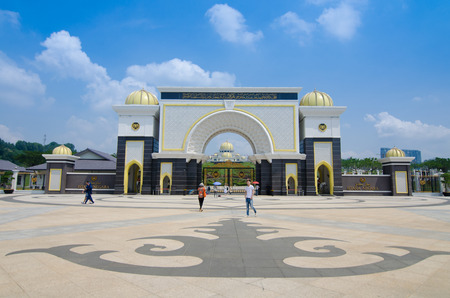 Kuala Lumpur, Malaysia - May 09, 2016: New Royal Palace Istana Negara (national palace)のeditorial素材