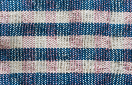 Handmade cotton woven fabric as a background and texture