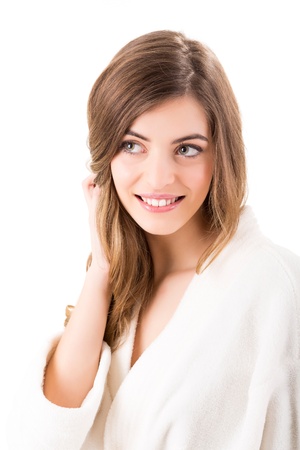 Portrait of a beautiful blonde woman - Beauty Careの写真素材