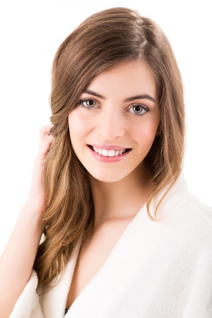 Portrait of a beautiful blonde woman - Beauty Careの写真素材