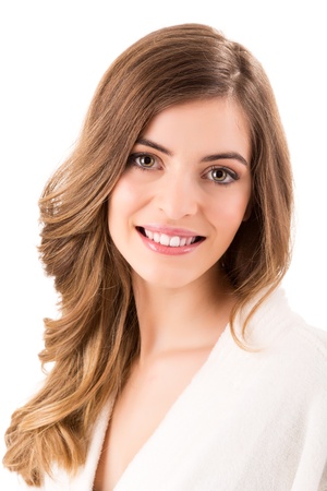 Portrait of a beautiful blonde woman - Beauty Careの写真素材