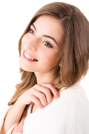 Portrait of a beautiful blonde woman - Beauty Careの写真素材
