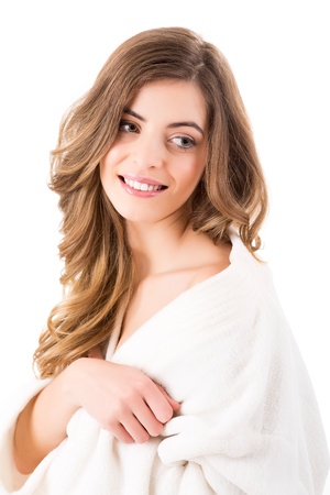 Portrait of a beautiful blonde woman - Beauty Careの写真素材