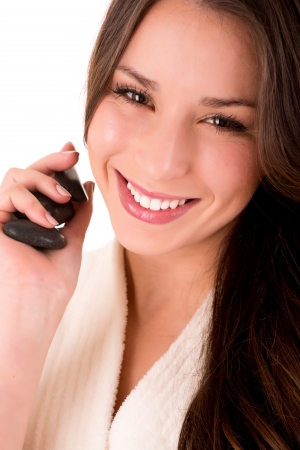 Portrait of beautiful woman - healthy skinの写真素材