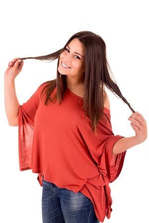 Attractive woman posingの写真素材