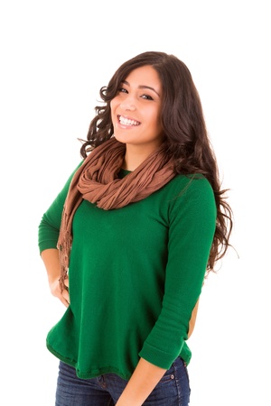 Beautiful woman posing and smiling の写真素材