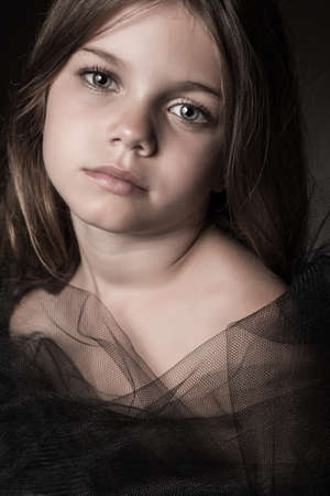 High Fashion Portrait of a young modelの写真素材
