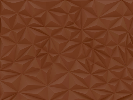 Triangular 3d abstract background in brown chocolate color toneのイラスト素材