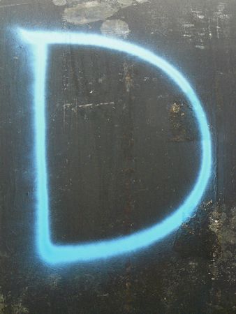 Uppercase Dの写真素材