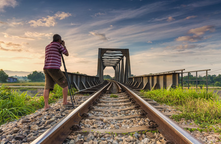 taking picturesの写真素材