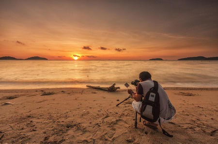 taking picturesの写真素材