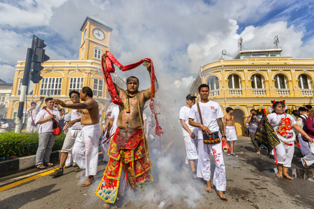 Vegetarian Festival Phuket Thainadのeditorial素材