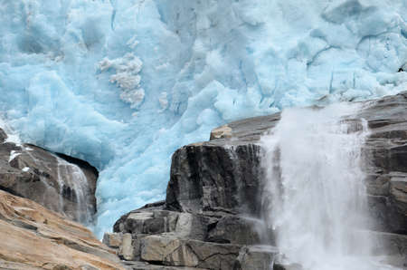 melting glacierの写真素材