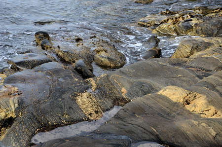 stones at seasideの写真素材