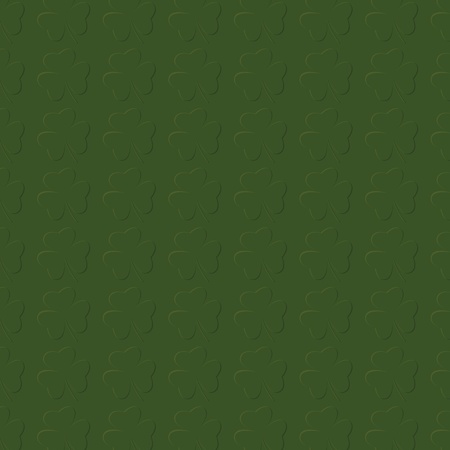 vector illustration of repeating shamrock leaves background のイラスト素材