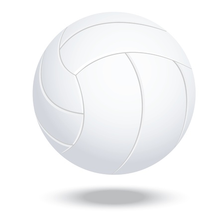 illustration of highly rendered volleyball, isolated in white background   のイラスト素材