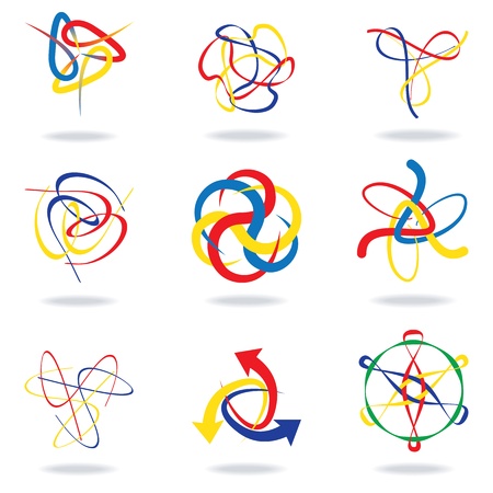 illustration of unique abstract modern graphics design element   のイラスト素材