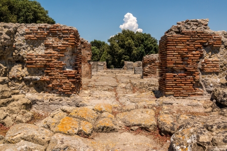 Ancient ruins of Cumae, Bacoli Italyの写真素材
