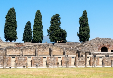 Ruins of Pompeiiの写真素材