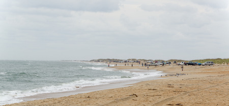 Surf Fishing  at Cape Hatterasの写真素材