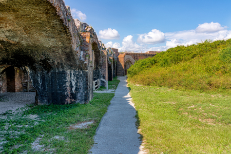 Civil War era Ft. Pickens on Santa Rosa Island near Pensacola Beach, Fl.のeditorial素材