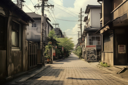 Street view in Kyoto, Japanの素材